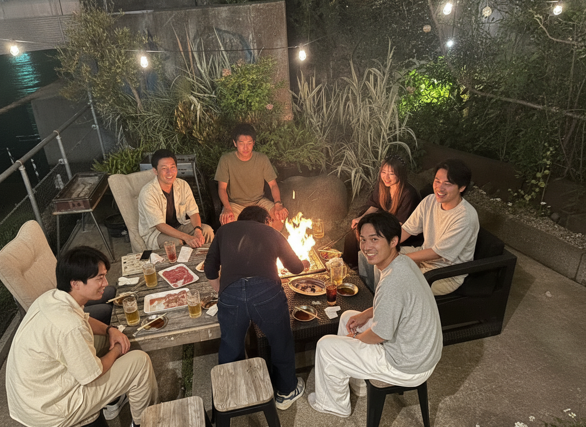 川辺で集う、最高の休日