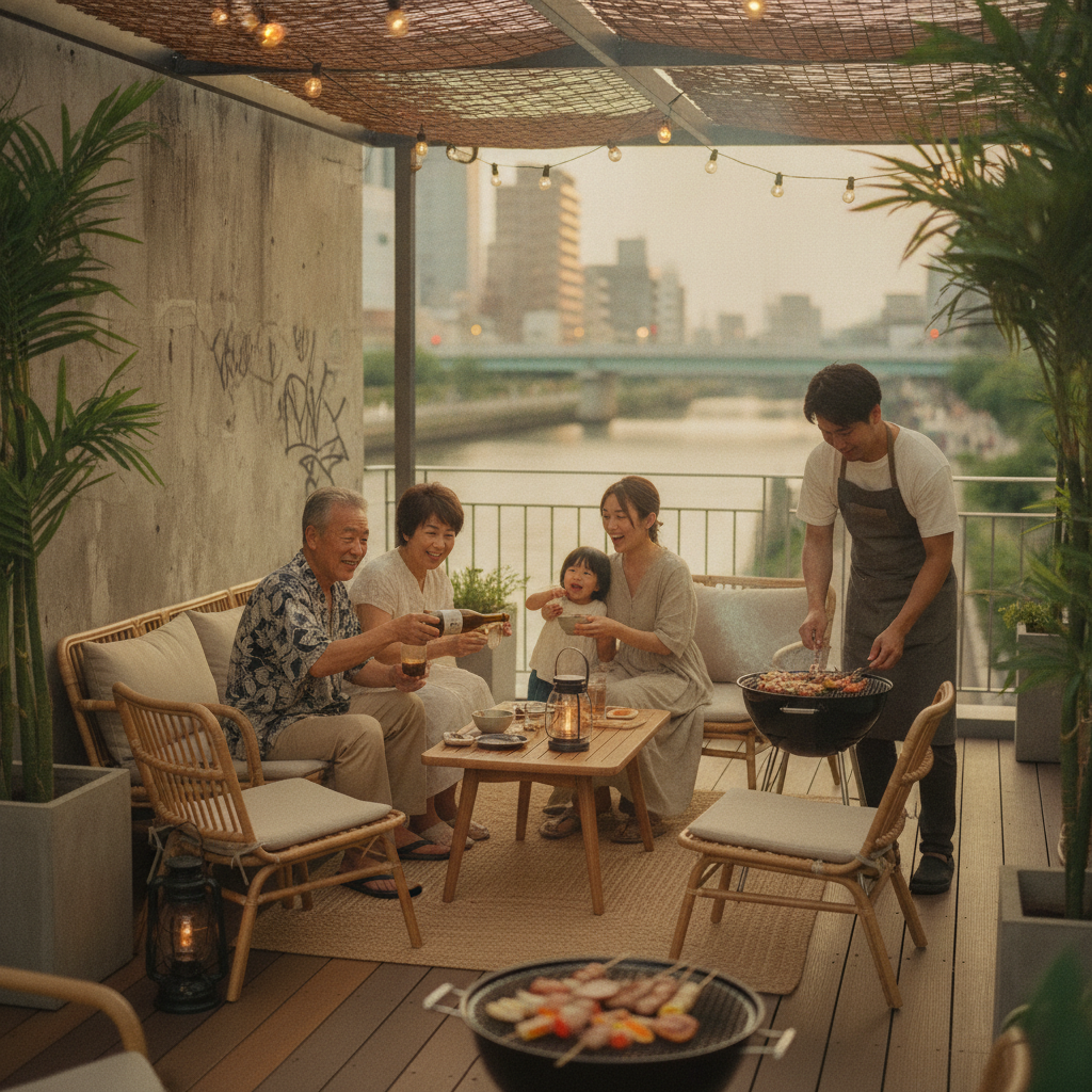 家族みんなのBBQの思い出