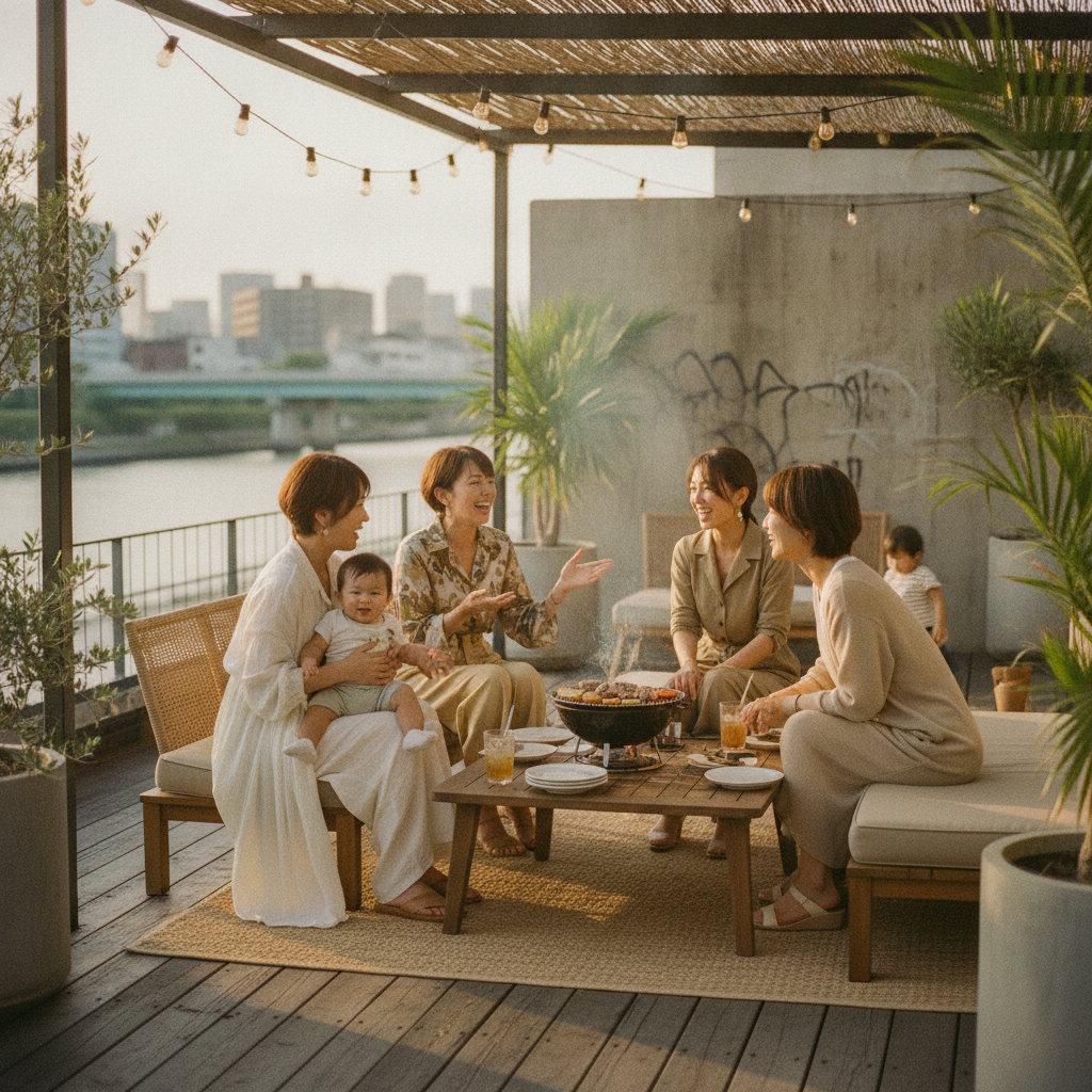 ママ友BBQの思い出
